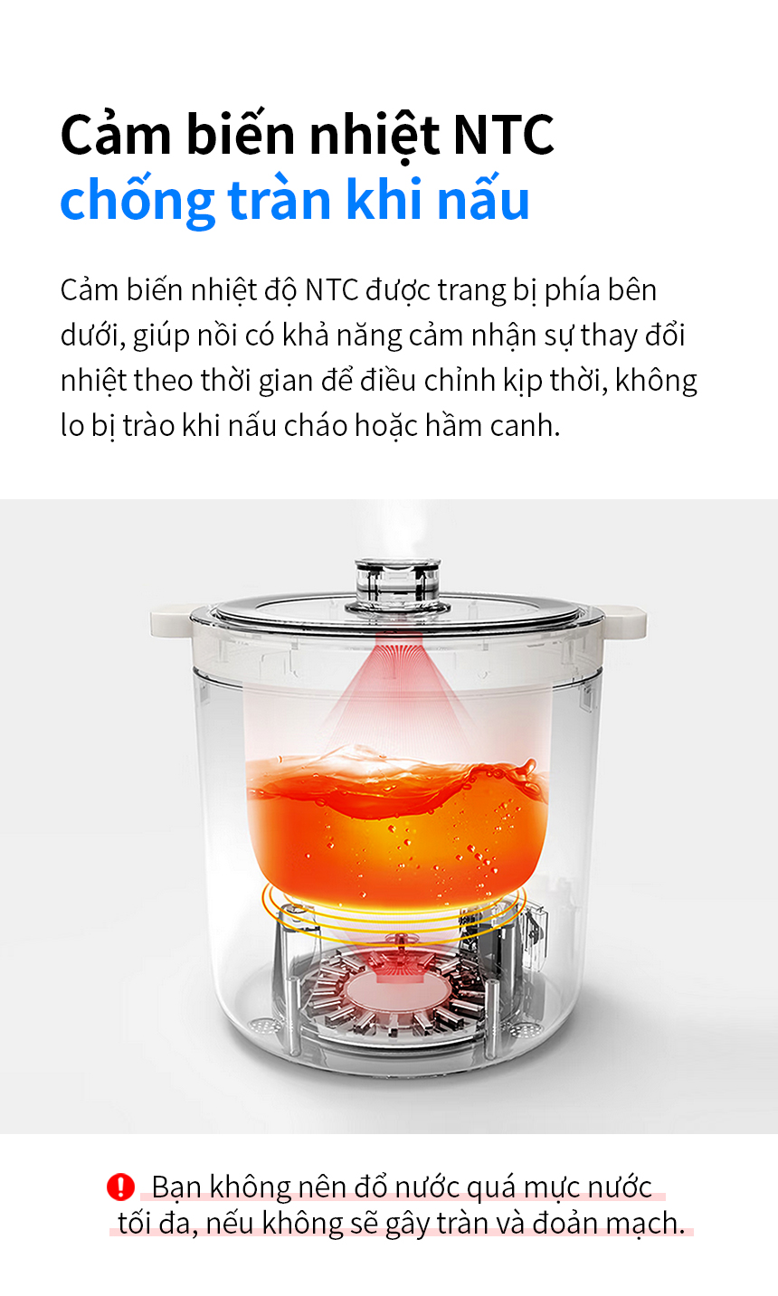 Nồi cơm điện mini 0.6L Bianco LocknLock EJR314IVY, Hàng chính hãng, Đa chức năng, Phủ men sứ, Nấu nhanh - JoyMall