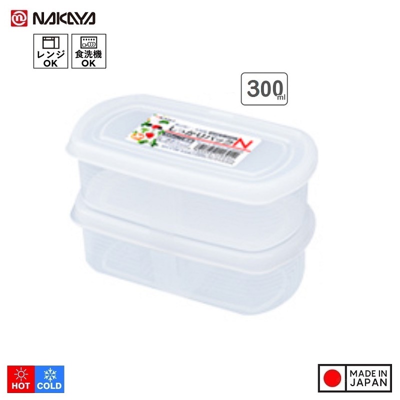 Set 02 hộp thực phẩm Firm Pack N 300ml x2 - Hàng nội địa Nhật Bản nhập khẩu chính hãng