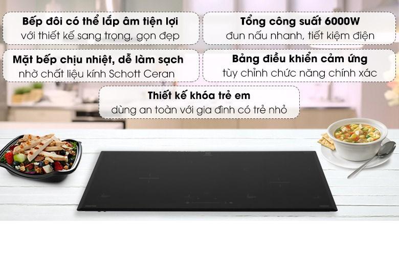 Bếp Từ Âm Electrolux EHI7325BA-HÀNG CHÍNH HÃNG
