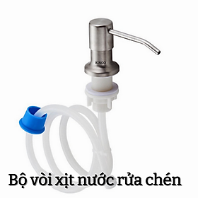 Bộ vòi xịt nước rửa chén KG14 chất liệu inox304 và nhựa dẻo PVC gắn vào bồn rửa tiện lợi có dây nối dài tới 120cm- Hàng chính hãng
