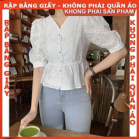 Rập giấy A0 mã 987- rập áo tay phồng (BẢN VẼ)