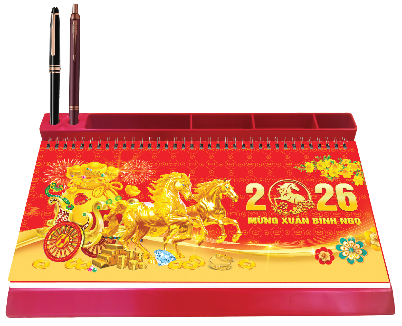 Lịch Tết 2026 - Lịch Bàn Đế Nhựa (13 x 28)