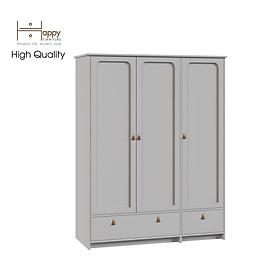 [Happy Home Furniture] NOMIA , Tủ quần áo 3 cửa mở - 2 ngăn kéo , 140cm x 58cm x 180cm ( DxRxC), TCM_038