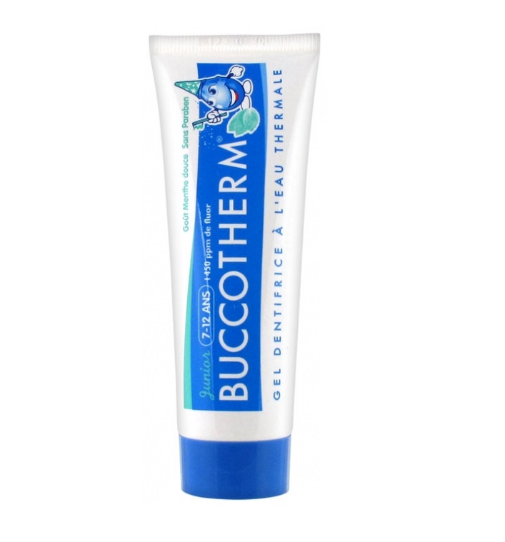 Kem đánh răng cho trẻ từ 7-12 tuổi vị bạc hà 50ml (Buccotherm)