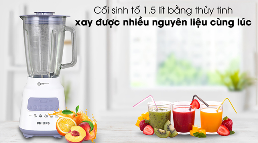 Máy xay sinh tố Philips HR2222/00 (700W) - Hàng Chính Hãng
