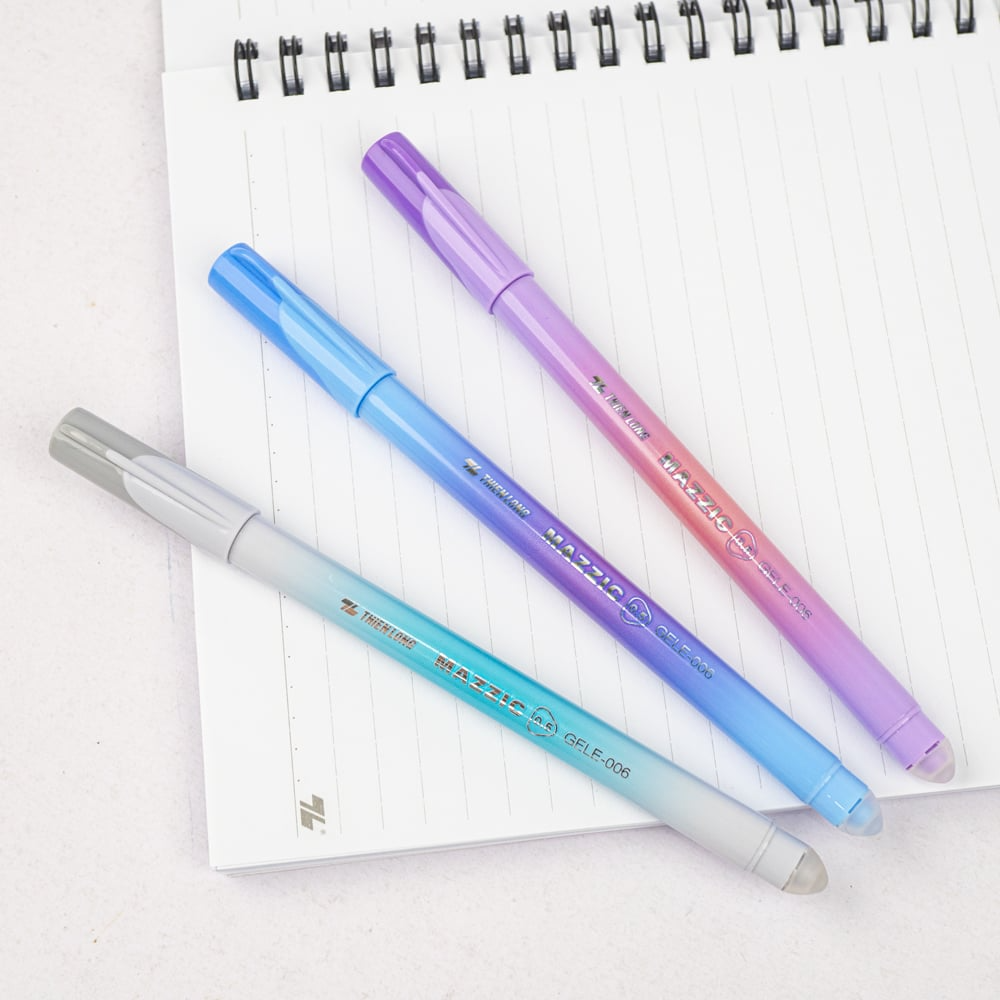 Bút Gel Xóa Được 0.5 mm - Mazzic Thiên Long GELE-006 - Mực Xanh