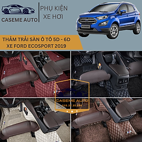[FORD ECOSPORT] Thảm Trải Sàn, Lót Sàn Ô Tô 5D 6D Thiết Kế Theo Xe FORD ECOSPORT 2019 Chống Nước, Không Mùi - MẪU CARBON - Hàng Chính Hãng