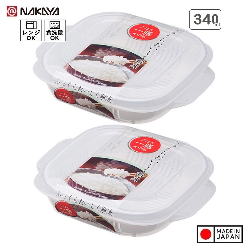 Hộp hấp thực phẩm dùng trong lò vi sóng Plump Pack A 340ml - Hàng nội địa Nhật Bản nhập khẩu chính hãng