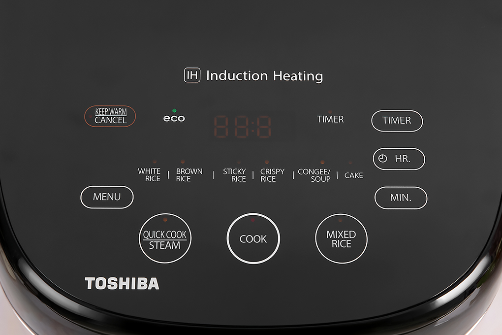 Nồi cơm cao tần Toshiba RC-10IX1PV - 1.0L - Công nghệ cao tần IH 1000W + nhiệt 3D, Lòng nồi dày 3mm chống dính, Chế độ nấu đa dạng - Hàng chính hãng bảo hành 12 tháng, chất lượng Nhật Bản