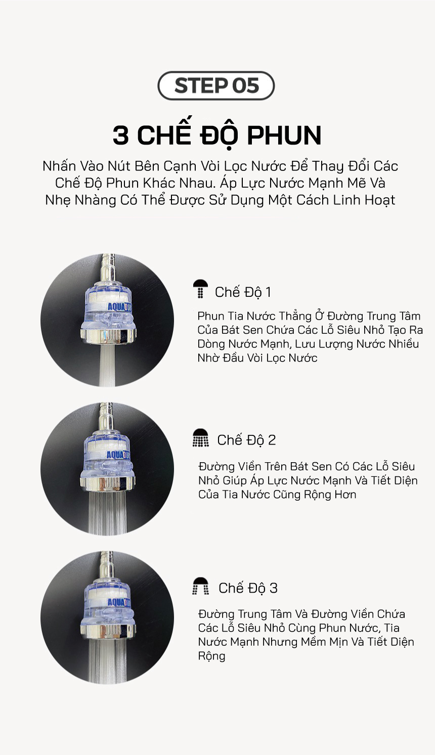 Vòi rửa chén tăng áp (lọc nước) AquaDuo SF-1000A