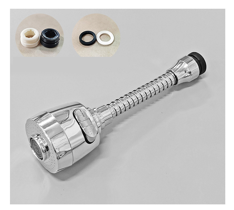 Vòi Rửa Chén Bát Tăng Áp Nhựa Mạ Điện Nối Dài 2 Chế Độ Nước Xoay 360 Độ Tiết Kiệm Nước , Không Rỉ Sét Thân Vòi Dài Xoay Chuyển Linh Hoạt, 2 Chế Độ Nước Tiện Dụng