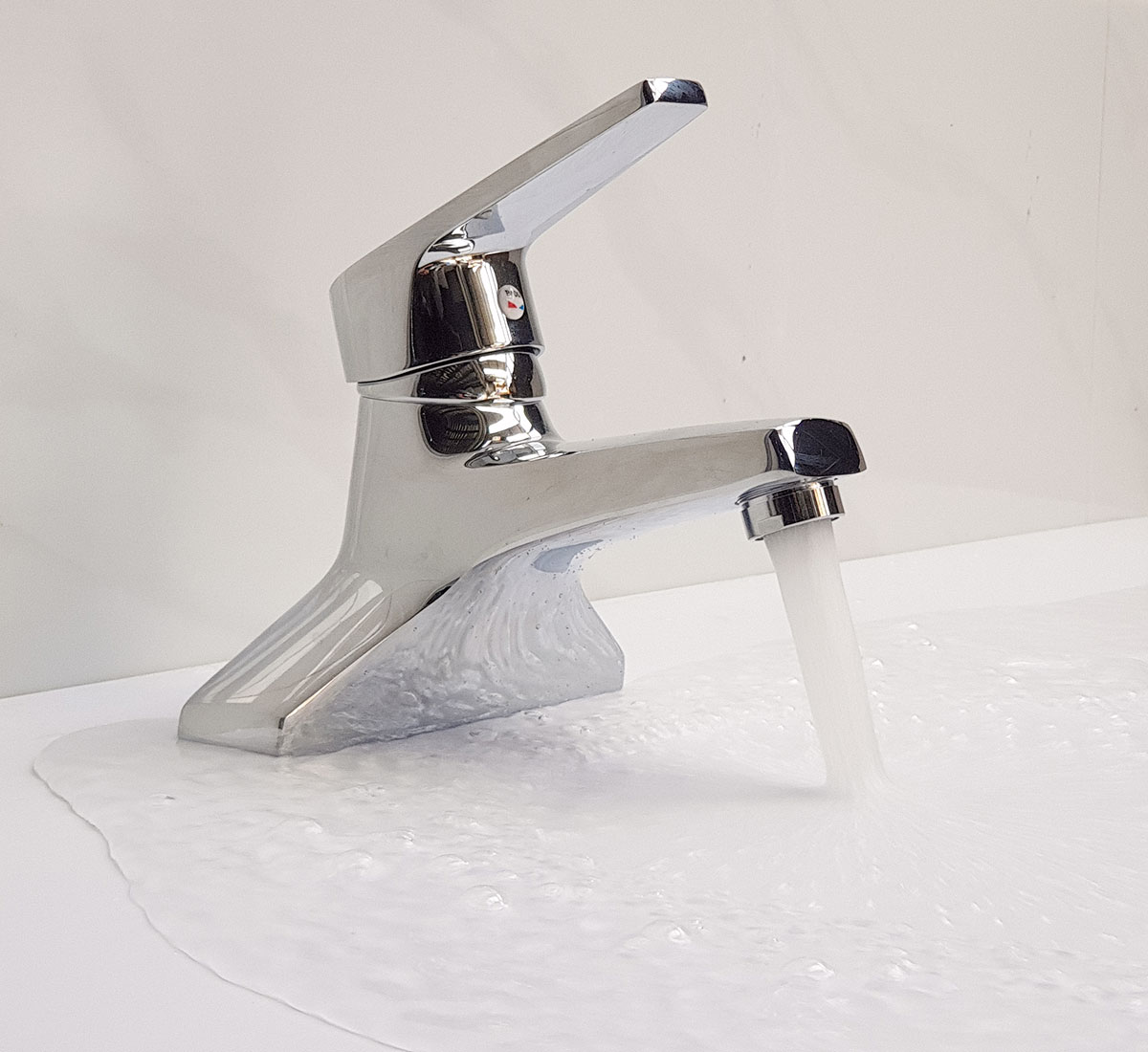 Vòi Lavabo 2 chân Đồng mạ Chrome Eurolife EL-IRIS03 ( Trắng bạc)