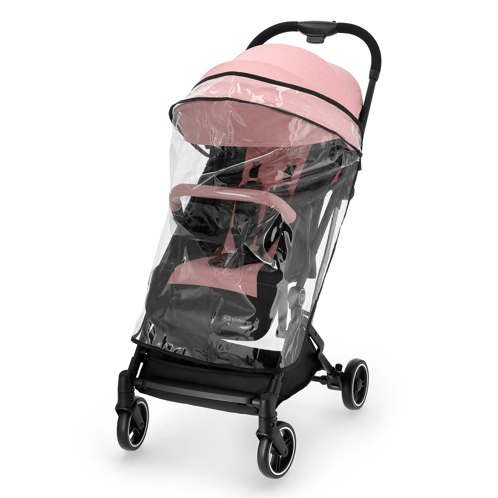 Xe đẩy Kinderkraft INDY cho bé từ 0 tháng tuổi đến 15kg - Màu Hồng - Hàng chính hãng