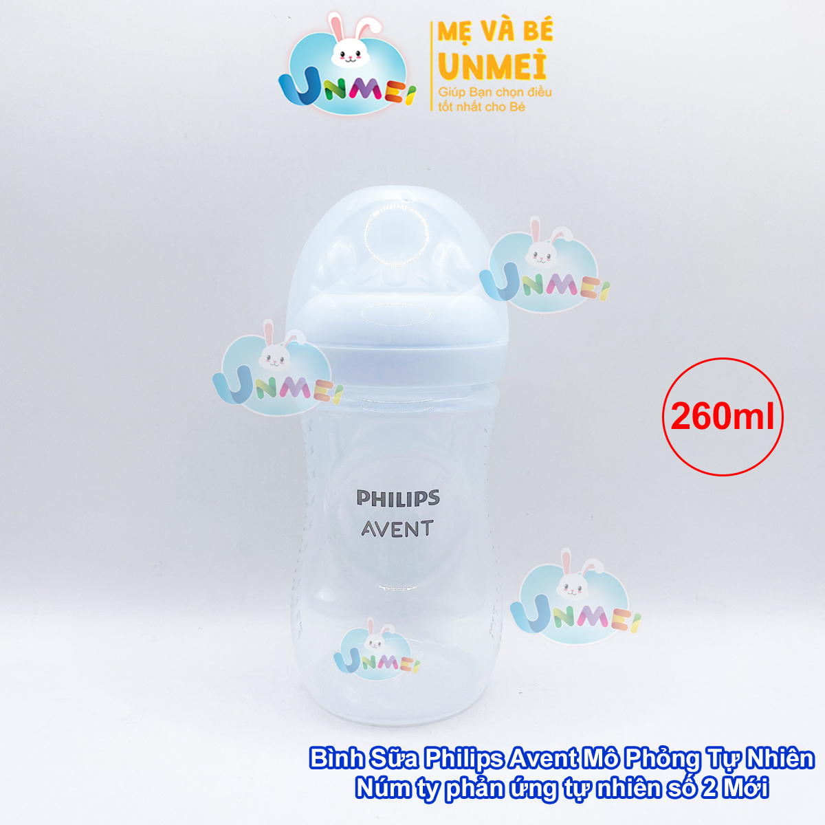 Bình sữa mô phỏng tự nhiên mới hiệu Philips Avent cho trẻ từ 1 tháng tuổi (260ml-đơn)_SCY903.01