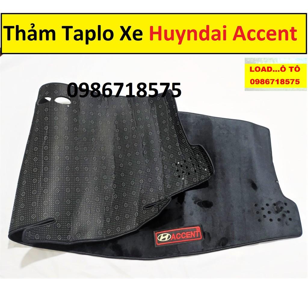 Thảm Taplo Nhung Xe Hyundai Accent 2022-2018 Cao Cấp, Có Lớp Chống Trượt Hiệu Quả