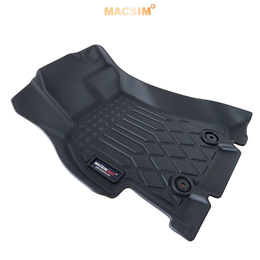 Thảm lót sàn xe ô tô Subaru Forester 2013- 2018( vân trám) Nhãn hiệu Macsim chất liệu nhựa TPE cao cấp màu đen