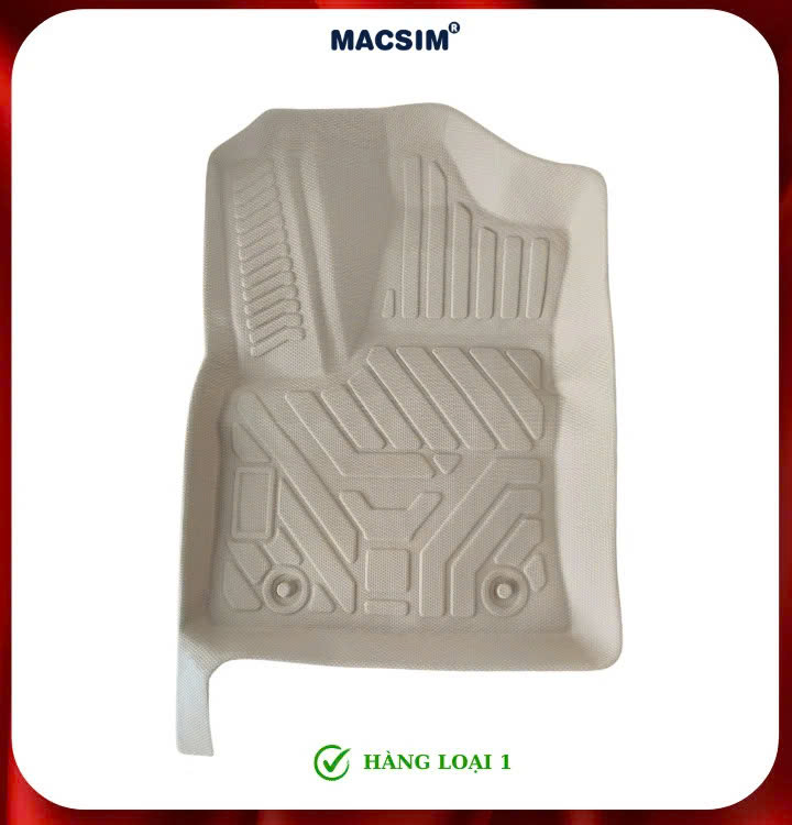 Thảm lót sàn ô tô xe Toyota Land cruiser LC300 2022+ (sd) nhãn hiệu Macsim - chất liệu tpe cao cấp màu be