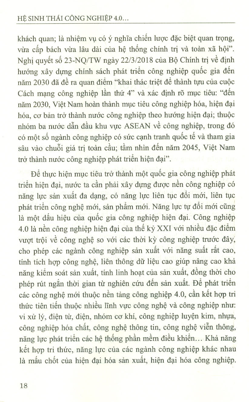 Hệ Sinh Thái Công Nghiệp 4.0 - Nghiên Cứu Trường Hợp Israel Và Gợi Mở Cho Việt Nam (Sách chuyên khảo)