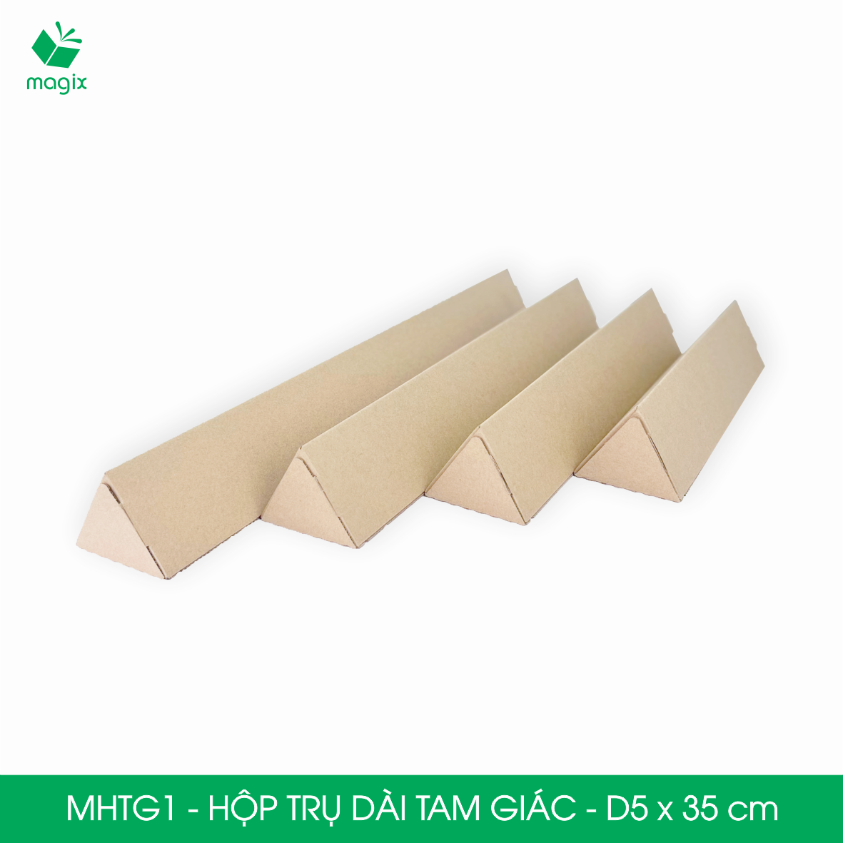 Hộp trụ dài tam giác thay thế ống giấy - Hộp carton đóng gói hàng - NHIỀU KÍCH THƯỚC
