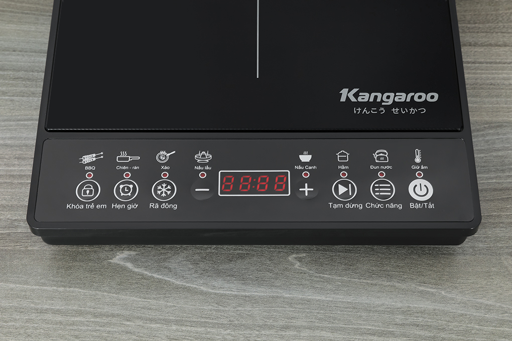 Bếp điện từ đơn Kangaroo KG18IC1, Công suất 2000W, tặng kèm nồi lẩu - Hàng chính hãng