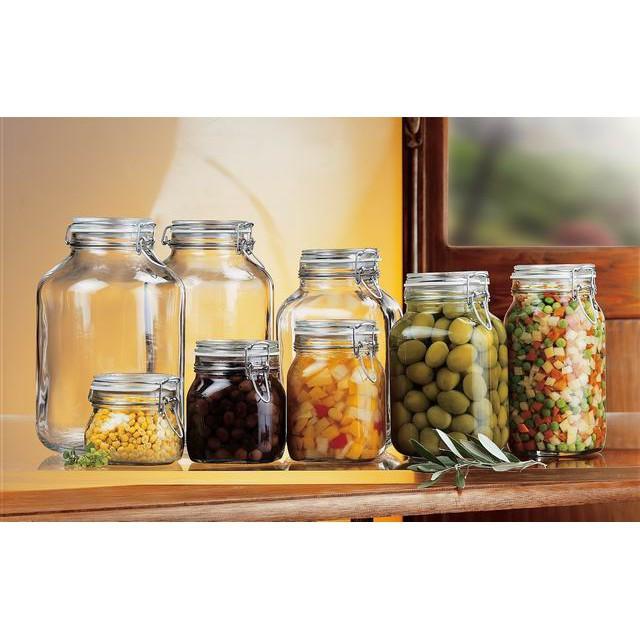 Hũ thủy tinh nắp cài Fido 1000ml - 1500ml