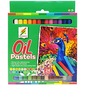 Hộp 24 Bút Sáp Màu Dầu - Colormate 113219