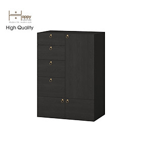 [Happy Home Furniture] WESLEY, Tủ đựng đồ 4 ngăn kéo- 3 ngăn cửa mở,  100cm x 58cm x 140cm ( DxRxC), TCM_018