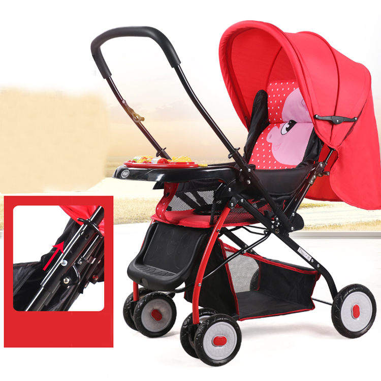 Xe Đẩy Trẻ Em 2 Chiều Có Nhạc Baobaohao 709N - Đỏ