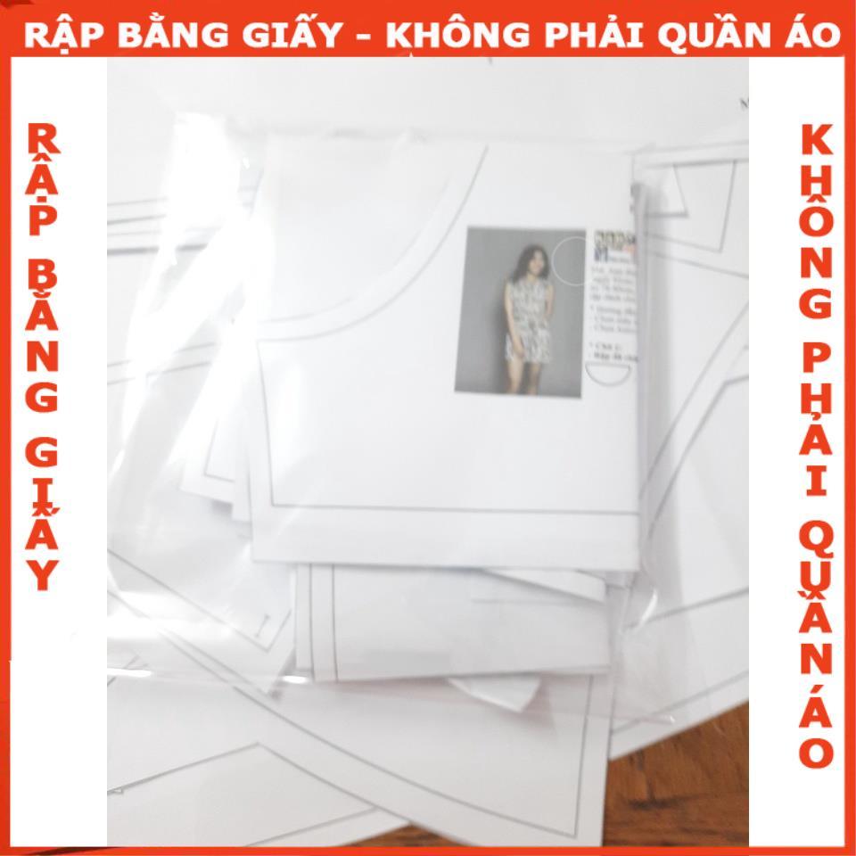 Rập giấy A0 mã 987- rập áo tay phồng (BẢN VẼ)