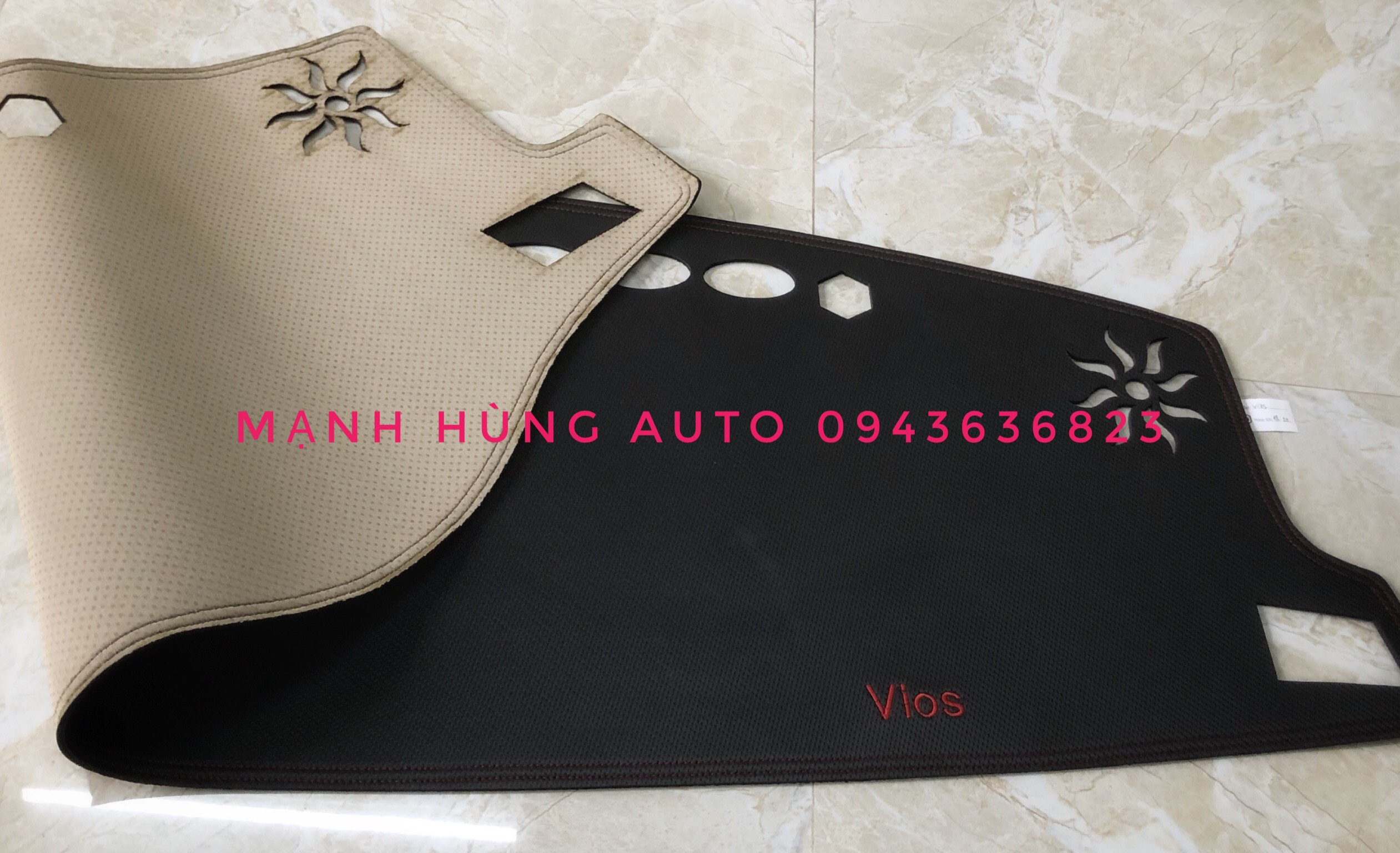 Thảm taplo chống nóng cho xe TOYOTA VIOS 2021 thảm da