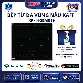 Bếp âm đa từ  4 vùng nấu nhập khẩu Germany KAFF KF-HGEM919 - Hàng Chính Hãng