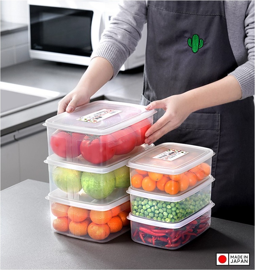 Bộ 3 hộp đựng thực phẩm 3L cỡ lớn nắp kín dùng cho quán ăn, nhà hàng Nội địa Nhật Bản