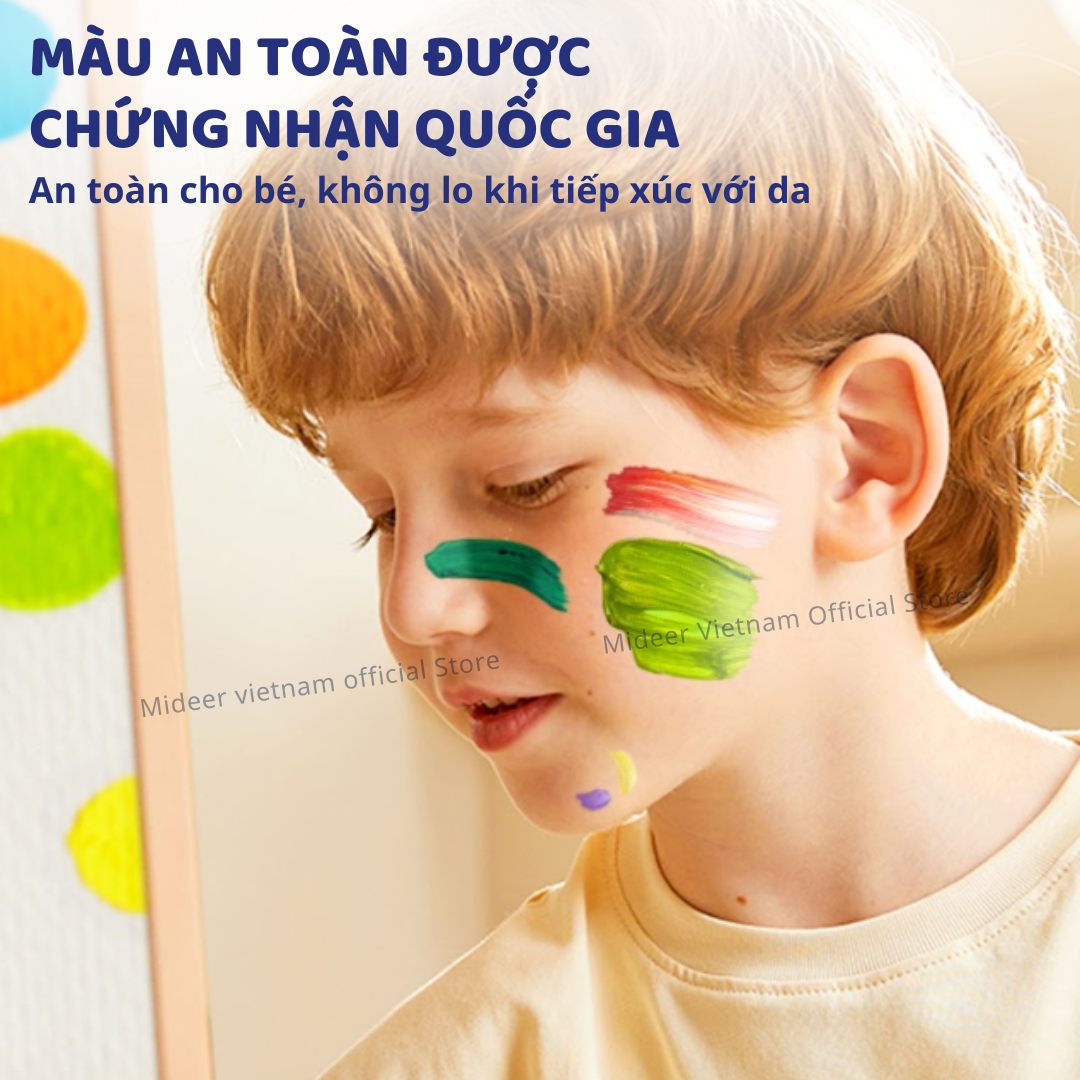 Màu sơn dầu Acrylic Mideer Portable Gouache Paint Bucket Set