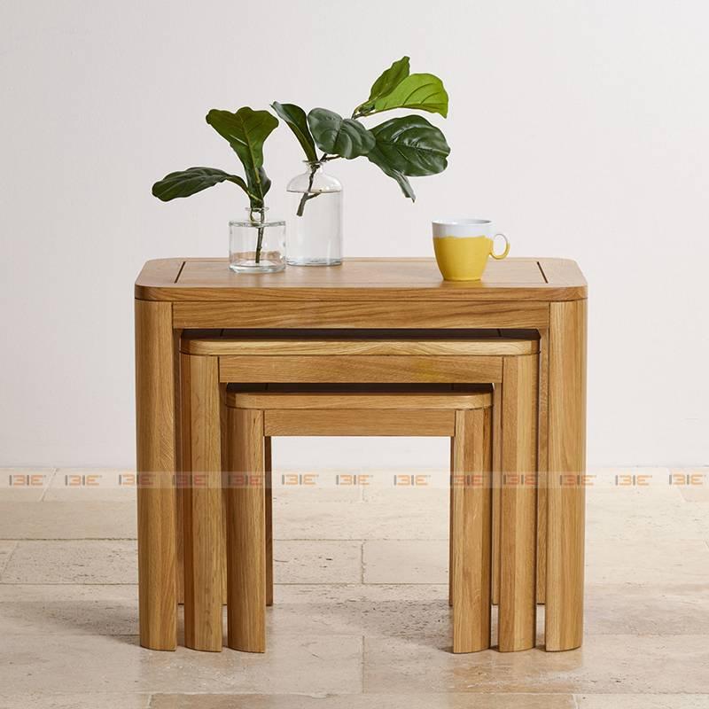 Bộ Bàn Xếp Lồng Romsey Gỗ Sồi IBIE LNROMO