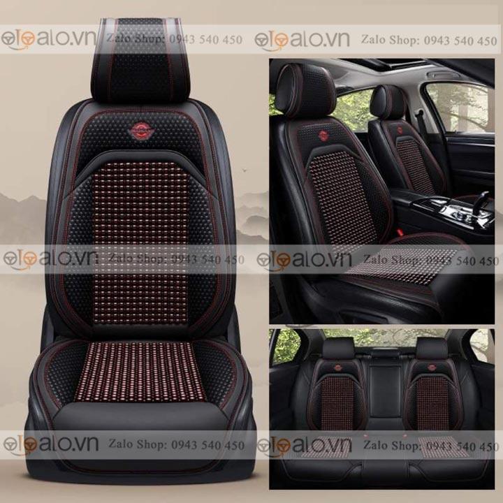 Áo trùm lót bọc ghế da xe ô tô Ford Everest da hạt gỗ tự nhiên CAO CẤP