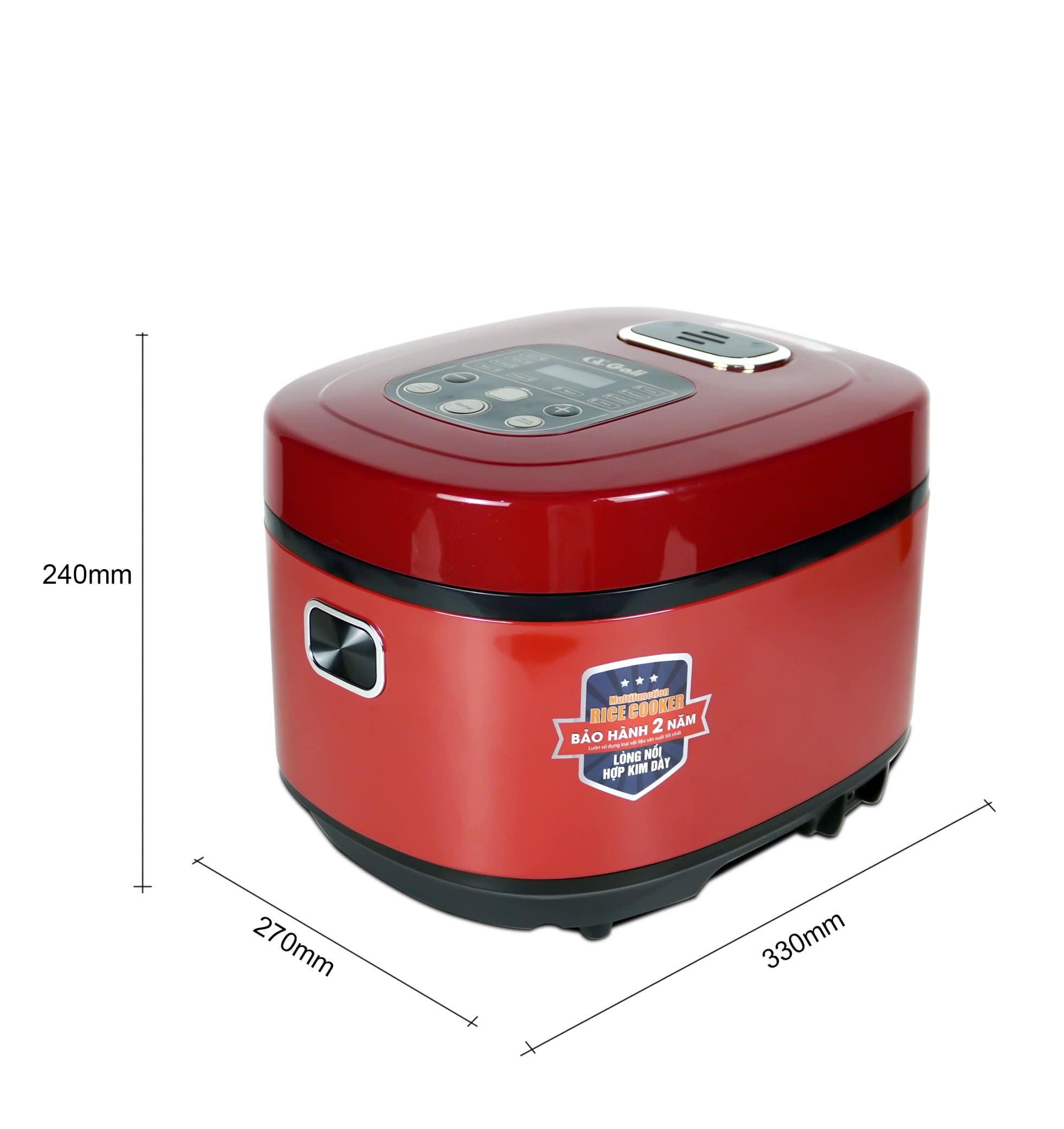 Nồi Cơm Điện Gali GL-1718C. Dung tích 1,8L đa chức năng nấu như nấu Lẩu, Chè, Soup,... Hàng chính hãng, bảo hành 24 tháng