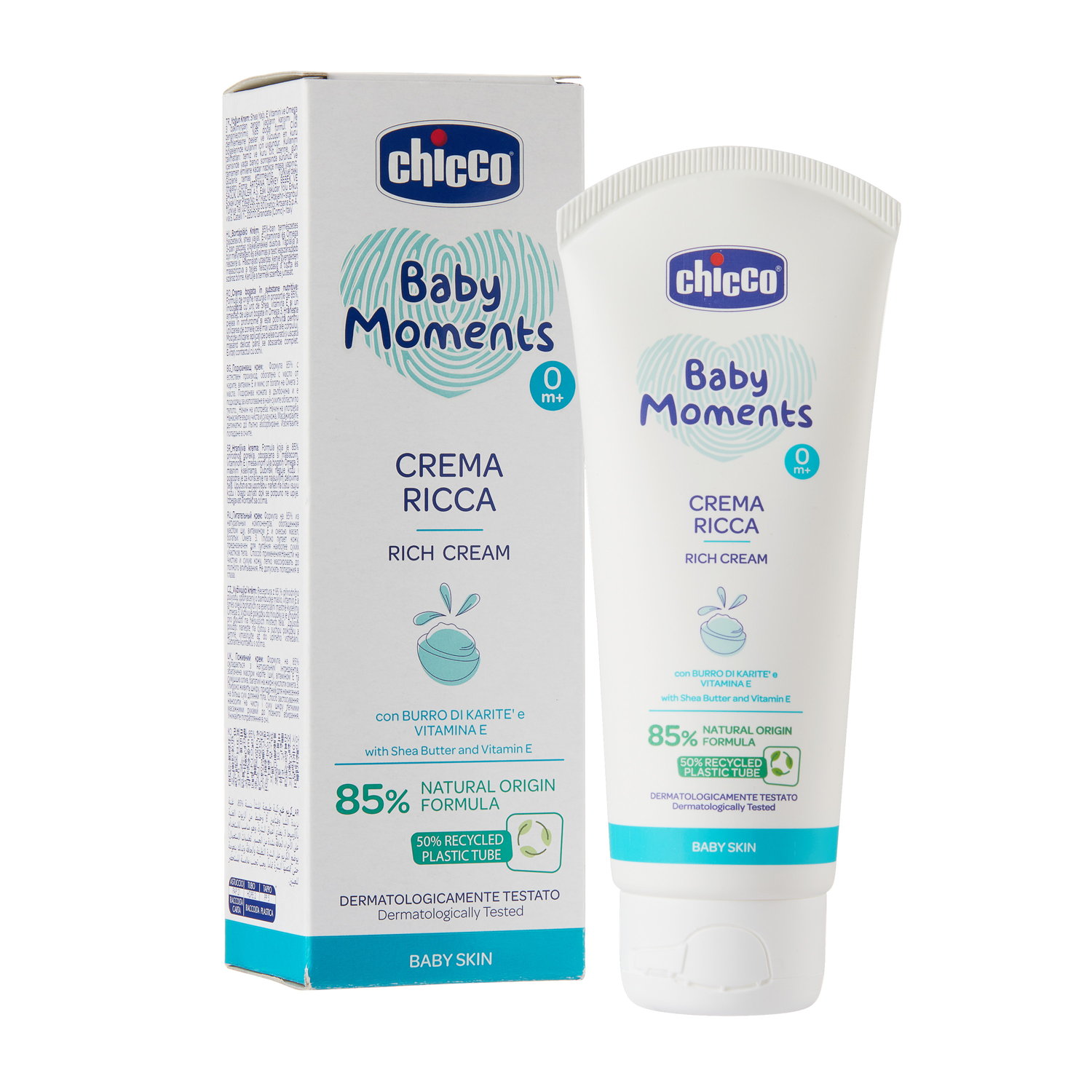 Kem dưỡng ẩm chứa Omega và vitamin E Chicco cho bé 100ml