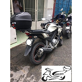 Thùng givi E250N2 kèm đế, bát gắn và baga givi gắn cho xe FZ 150i