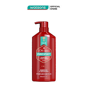 Dầu Gội & Xả Cho Nam Old Spice Pure Sport 2in1 Shampoo & Conditioner 650ml