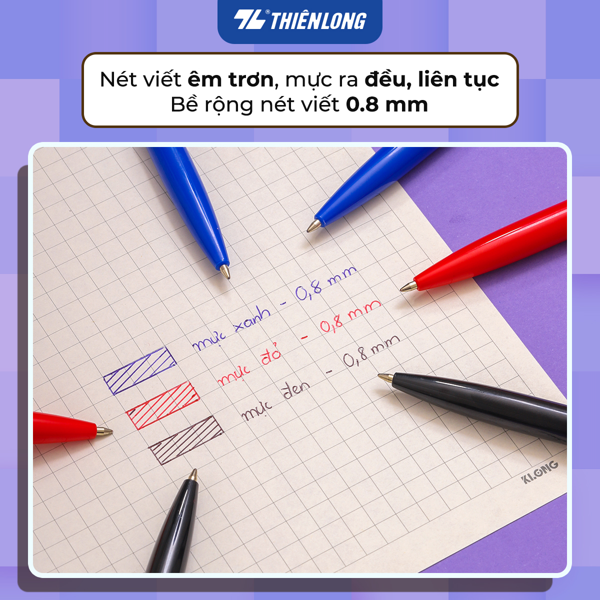 Combo 5/10/20 Bút Bi Thiên Long TL-023