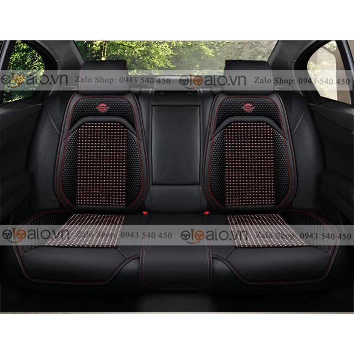 Áo trùm lót bọc ghế da xe ô tô Toyota Corolla Altis da hạt gỗ tự nhiên CAO CẤP