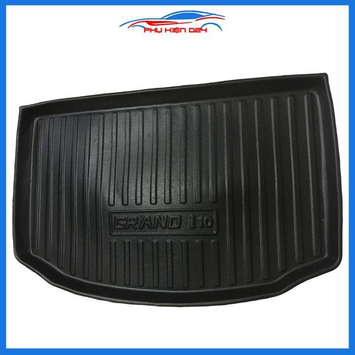 Thảm nhựa lót cốp Hyundai i10 Hatback 2014-2015-2016-2017-2018-2019-2020-2021 nhựa dẻo dày dặn đàn hồi tốt