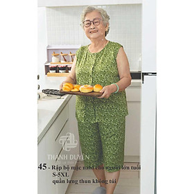 Rập Giấy A0 bộ mặc nhà cho mẹ mã 45