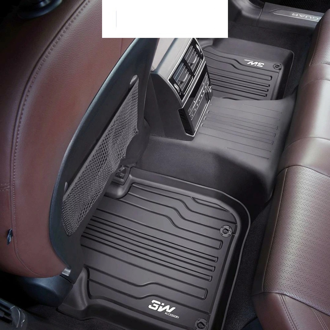 Thảm lót sàn xe ô tô JAGUAR XFL 2013- đến nay Nhãn hiệu Macsim 3W chất liệu nhựa TPE đúc khuôn cao cấp - màu đen