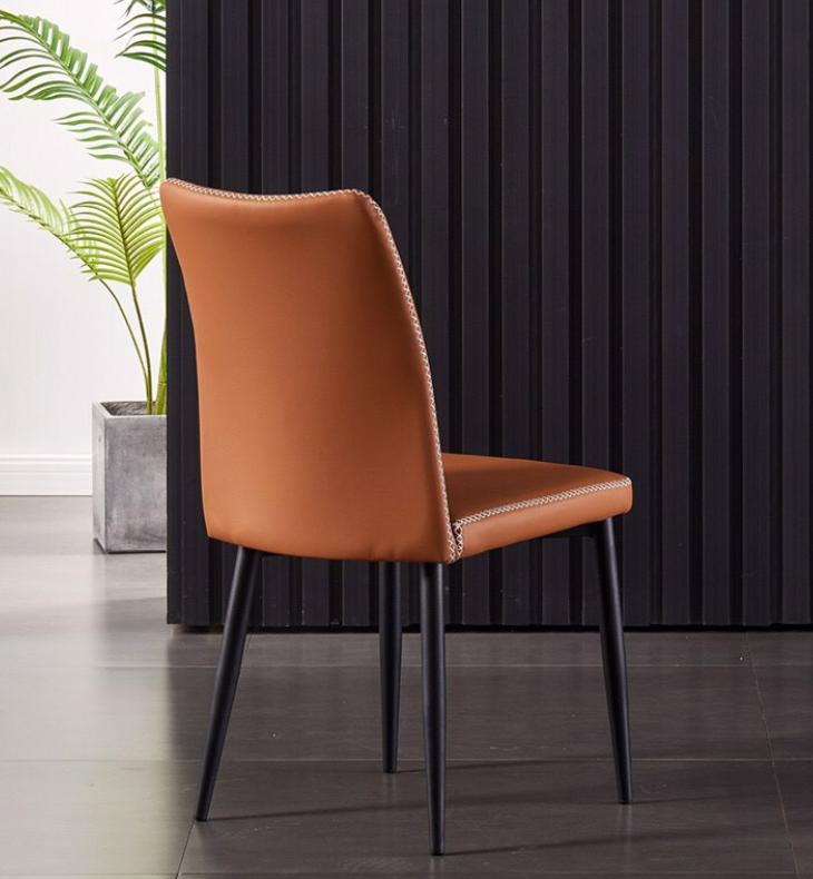 Ghế ăn bọc da Tundo trám giữa sáng tạo kích thước 45 x 46 x 84cm
