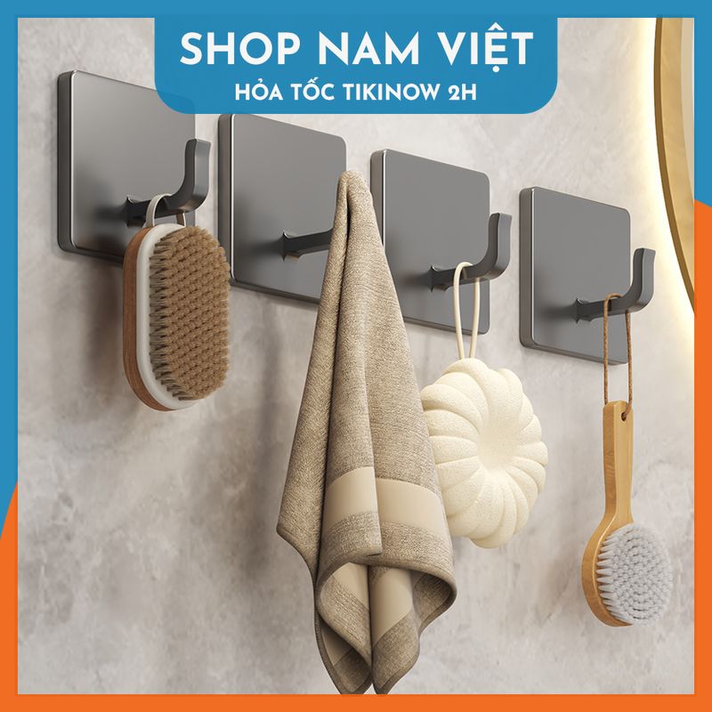 Móc Dán Inox Treo Đồ Nhà Tắm Tiện Lợi