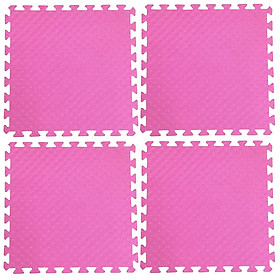 Bộ 4 tấm Thảm xốp lót sàn an toàn Thoại Tân Thành - màu hồng (60x60cm)