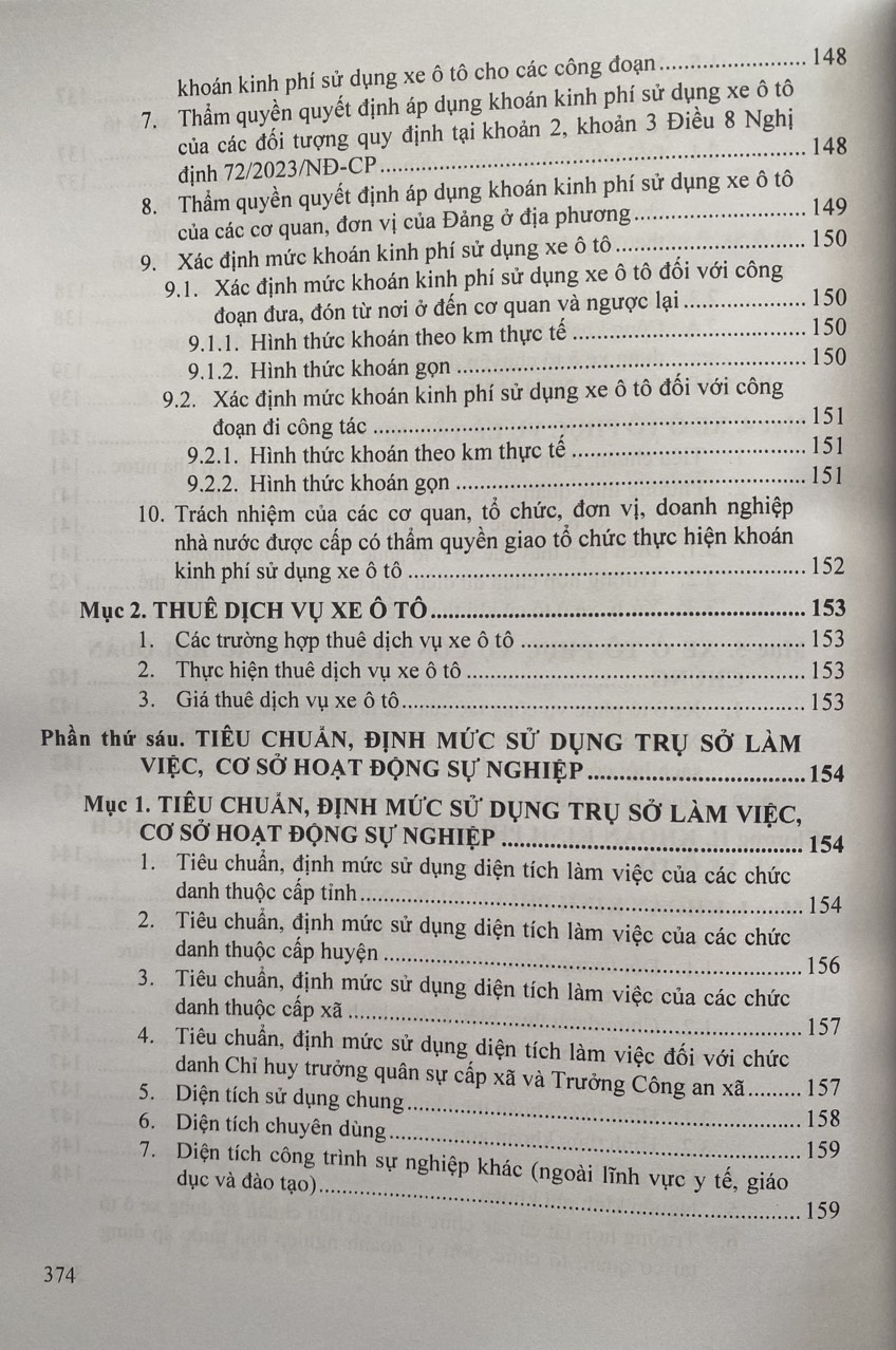 Tra cứu tiêu chuẩn, định mức tiếp khách, công tác phí, hội họp, phương tiện đi lại, máy móc thiết bị và các chi phí phát sinh khác trong các cơ quan, tổ chức, đơn vị, doanh nghiệp nhà nước và các hội quần chúng