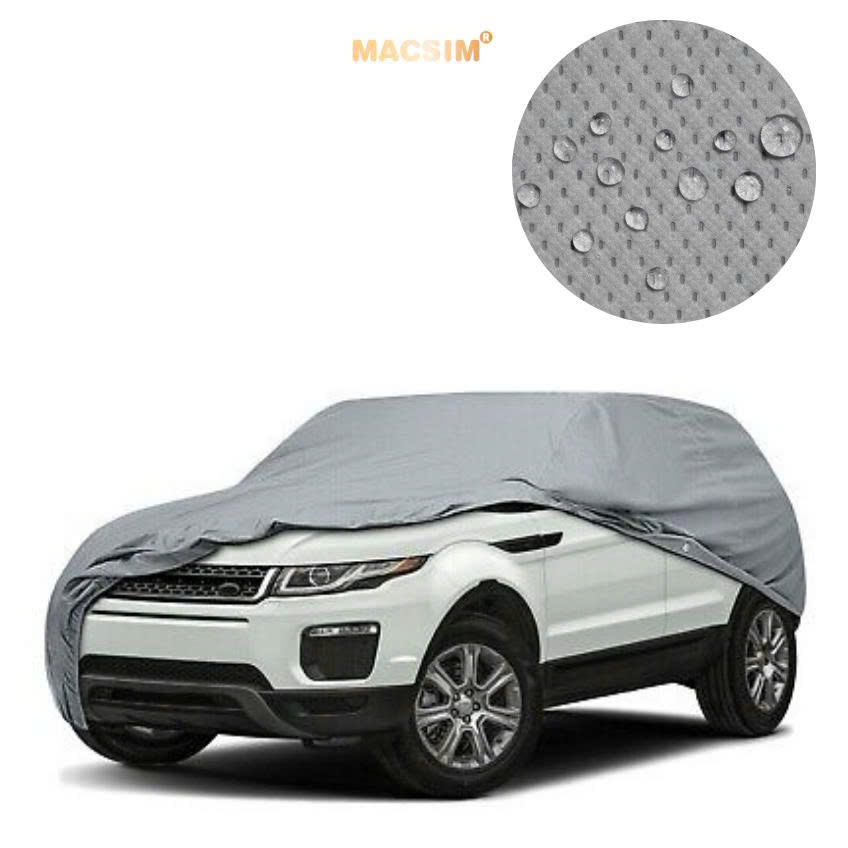 Bạt phủ ô tô chất liệu vải không dệt 3 lớp thương hiệu MACSIM cho xe Nissan Terra màu ghi bạt phủ trong nhà và ngoài trời