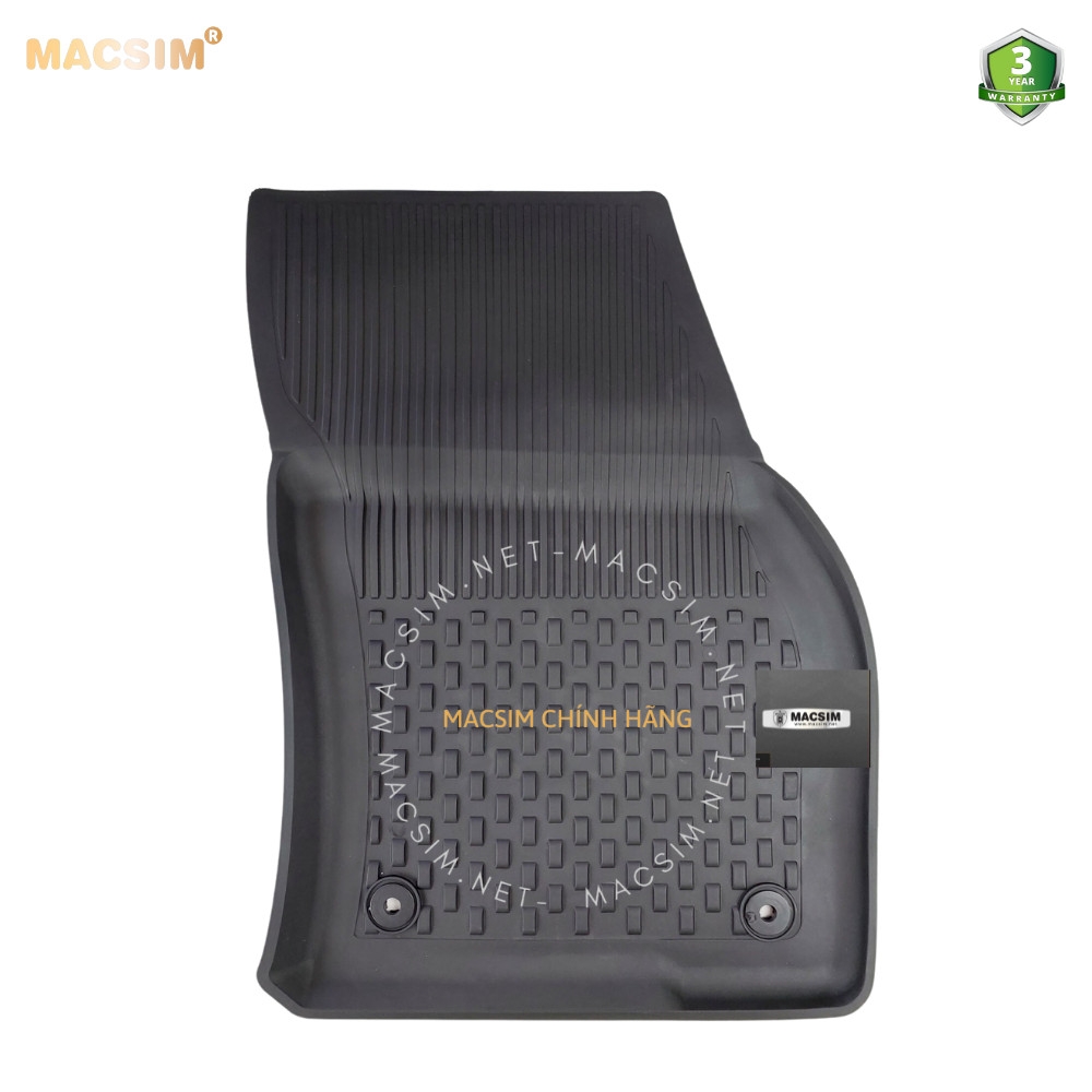 Thảm lót sàn ô tô nhựa TPE Silicon Audi Q2 2015+ Black Nhãn hiệu Macsim